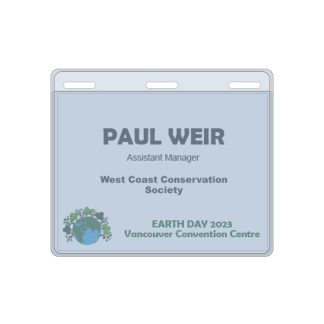 4" x 3" Biodegradable Badge Holder - 3 Slots
