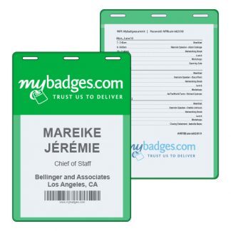 ecoBadge - Vinyl Eco Event Badge 4 x 6 - MyBadges Canada