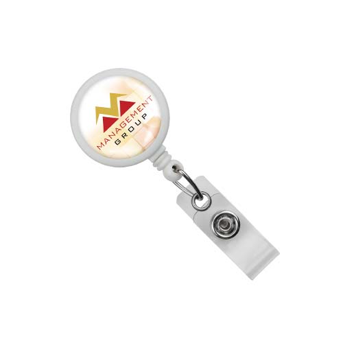 Retractable Badge Holder with Laminated Label