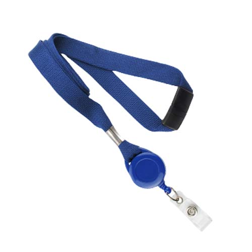 Royal Blue Fabric Lanyard Solid Color Soft Cotton ID Badge Holder for Your  Name Tag or Keys Optional Break Safety Away -  Canada