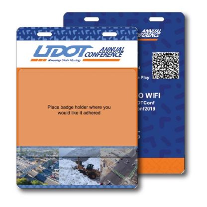 4-½" x 6" EventBadge With Badge Holder, Full Color<br><h3>EVB-4560BH