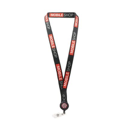 MyBadges Pro Lanyards w/ Badge Reel - Full Colour Imprint