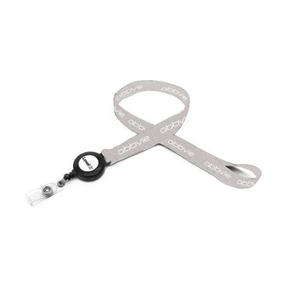 MyBadges Pro  Lanyard w/ Badge Reel, 1-Colour Imprint - Image 2