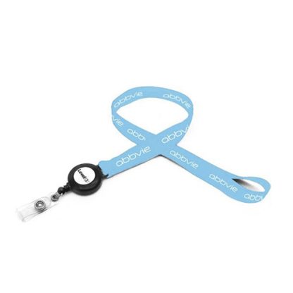 MyBadges Pro  Lanyard w/ Badge Reel, 1-Colour Imprint - Image 4