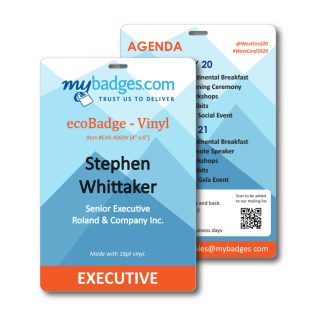 4" x 6" ecoBadge - Recycled Vinyl