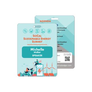 3" x 4" ecoBadge - Recycled Cardstock