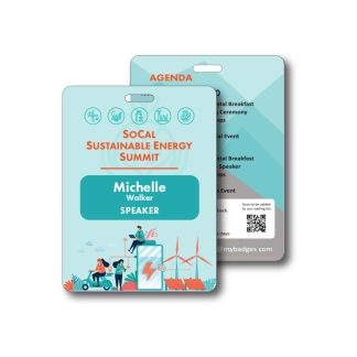 3" x 4" ecoBadge - Recycled Cardstock