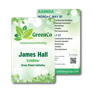 4" x 6" ecoBadge - Recycled Cardstock / Variable