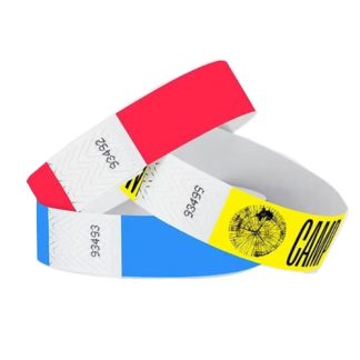 Custom Tyvek Event Wristbands | One-Color Imprint | MyBadges Pro